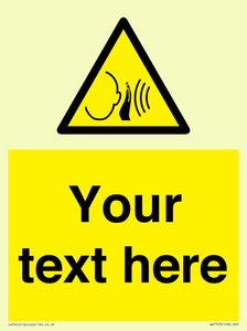 Custom warning sudden loud noise